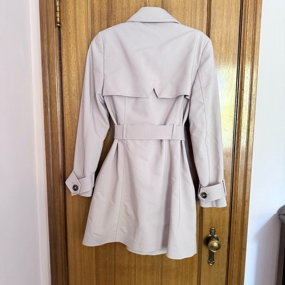 Express Light Beige Pink Trench Coat Size S - Picture 5 of 8